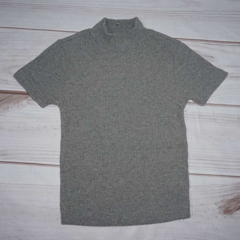 Forever 21 Women's Ribbed Mock Neck Top